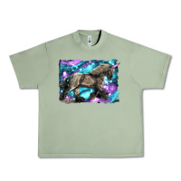 Oil Green black unicorn Urban Heavy Tee - LillyAllenDesigns