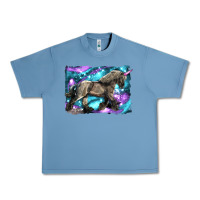 Pebble Blue black unicorn Urban Heavy Tee - LillyAllenDesigns