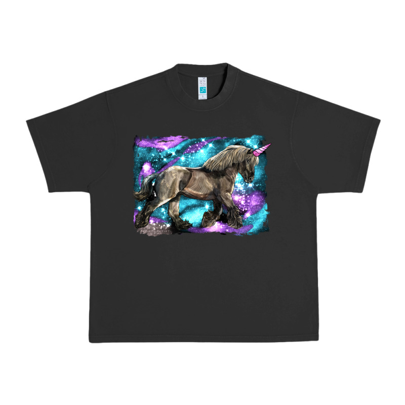 Black Unicorn Urban Heavy Tee by LillyAllenDesigns | Teevron