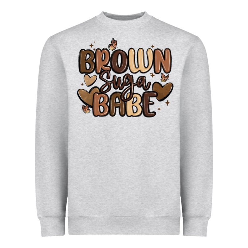 Brown Sugar Babe Heavyweight Sweatshirt by MaliasSmallBusiness | Teevron