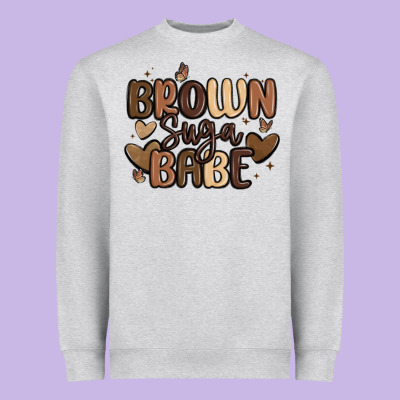 Brown Sugar Babe Heavyweight Sweatshirt Designed By Maliassmallbusiness