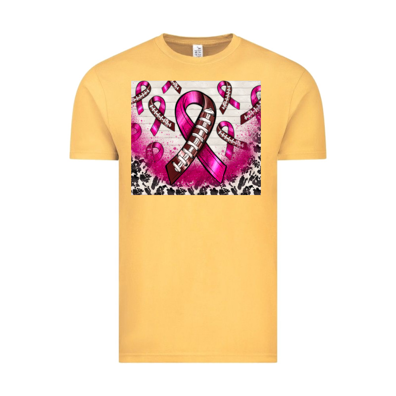 Breast Cancer American Football Ribbon Vintage Tee by NancyCooperArtShop | Teevron