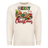 Sandshell merry christmas gingerbread truck Premium Sweatshirt - texasbilliewilder