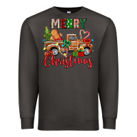 Smoke merry christmas gingerbread truck Premium Sweatshirt - texasbilliewilder