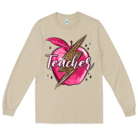 Mushroom teacher lightning bolt valentine s day Long Sleeve Tee - MaliasSmallBusiness