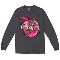 Smoke teacher lightning bolt valentine s day Long Sleeve Tee - MaliasSmallBusiness