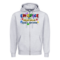 Heather Grey embrace differences Zipper Hoodie - Artiststas