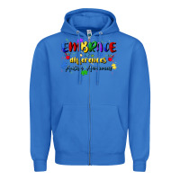 True Royal embrace differences Zipper Hoodie - Artiststas