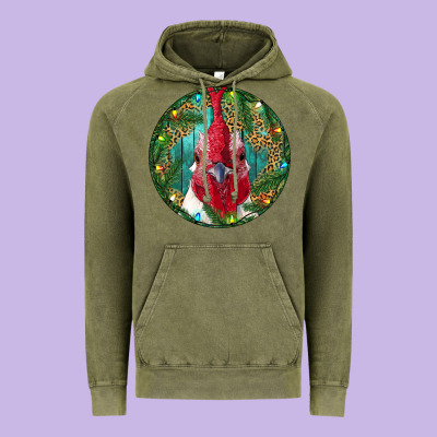 Roaster Head Christmas Vintage Hoodie Designed By Ranaportraitstore