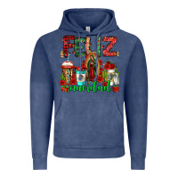 Vintage Denim feliz navidad lady of Guadalupe christmas coffee Vintage Hoodie - Jasminsmagicworld