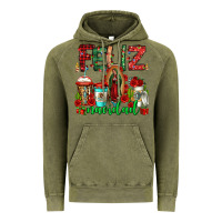 Vintage Olive feliz navidad lady of Guadalupe christmas coffee Vintage Hoodie - Jasminsmagicworld