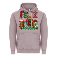 Vintage Zinc feliz navidad lady of Guadalupe christmas coffee Vintage Hoodie - Jasminsmagicworld