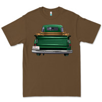 Cacao western green truck back view Premium Tee - FaDigitalArtStudio