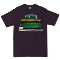 Plum western green truck back view Premium Tee - FaDigitalArtStudio