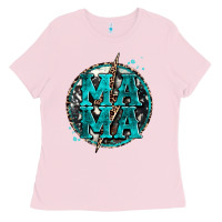 Cowhide Mama Lighting Bolt Ladies Tee | Teevron