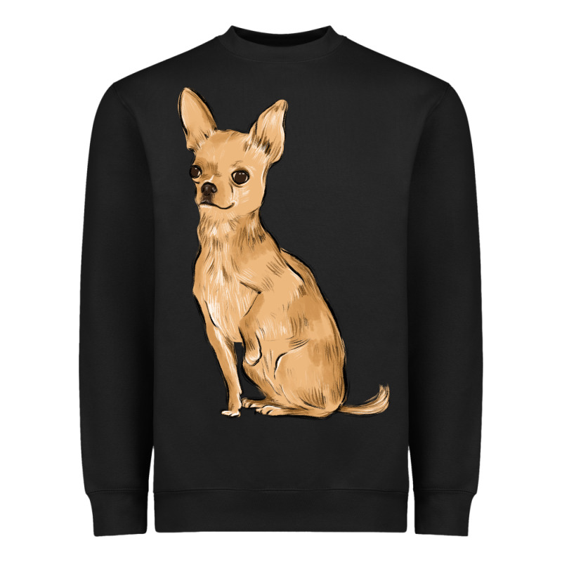 Chihuahua Heavyweight Sweatshirt by MaliasSmallBusiness | Teevron
