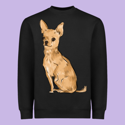Chihuahua Heavyweight Sweatshirt Designed By Maliassmallbusiness