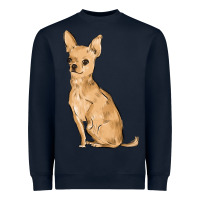 Navy chihuahua Heavyweight Sweatshirt - MaliasSmallBusiness