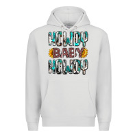 Dove Grey Western Howdy Baby Howdy Premium Hoodie - HowdyJamesFarm
