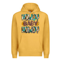 Mustard Western Howdy Baby Howdy Premium Hoodie - HowdyJamesFarm