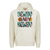 Oatmeal Heather Western Howdy Baby Howdy Premium Hoodie - HowdyJamesFarm