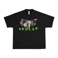 Black baby sheeps with daisies Urban Heavy Tee - LillyAllenDesigns