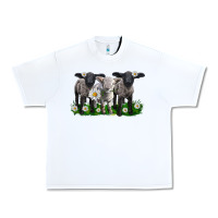 White baby sheeps with daisies Urban Heavy Tee - LillyAllenDesigns