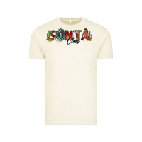 Vintage Arctic western christmas santa claus sunflowers and cactus Vintage Tee - Jasminsmagicworld