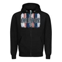 Black new york baseball team spirit brushstrokes Zipper Hoodie - Artiststas