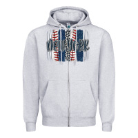 Heather Grey new york baseball team spirit brushstrokes Zipper Hoodie - Artiststas