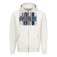Oatmeal Heather new york baseball team spirit brushstrokes Zipper Hoodie - Artiststas