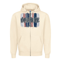 Sandshell new york baseball team spirit brushstrokes Zipper Hoodie - Artiststas