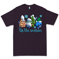 Plum tis the season christmas tree  cake winter and snowman Premium Tee - AdoDesignShop