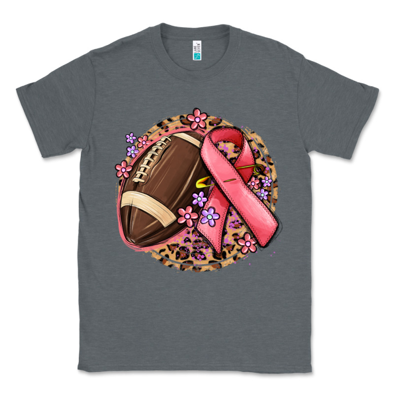 Breast Cancer Ribbon And American Football Classic Tee by MaliasSmallBusiness | Teevron