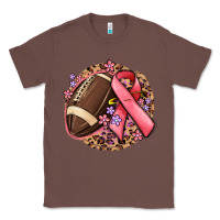 Chestnut breast cancer ribbon and american football Classic Tee - MaliasSmallBusiness