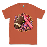 Copper breast cancer ribbon and american football Classic Tee - MaliasSmallBusiness