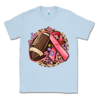 Dusty Blue breast cancer ribbon and american football Classic Tee - MaliasSmallBusiness