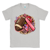 Moon Dust breast cancer ribbon and american football Classic Tee - MaliasSmallBusiness