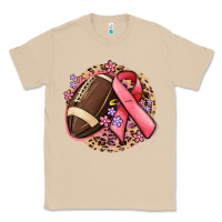 Mushroom breast cancer ribbon and american football Classic Tee - MaliasSmallBusiness