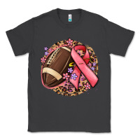 Smoke breast cancer ribbon and american football Classic Tee - MaliasSmallBusiness