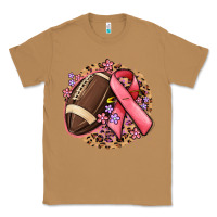 Toasted Coconut breast cancer ribbon and american football Classic Tee - MaliasSmallBusiness