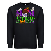 Black Momster Halloween Premium Sweatshirt - NancyCooperArtShop