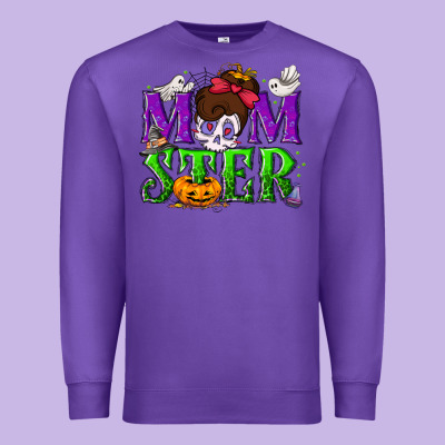 Momster Halloween Premium Sweatshirt Designed By Nancycooperartshop