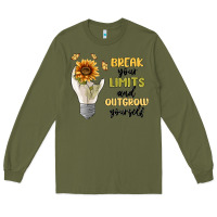 Army Green break your limits Long Sleeve Tee - MaliasSmallBusiness
