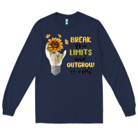 Navy break your limits Long Sleeve Tee - MaliasSmallBusiness