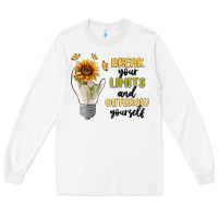 White break your limits Long Sleeve Tee - MaliasSmallBusiness