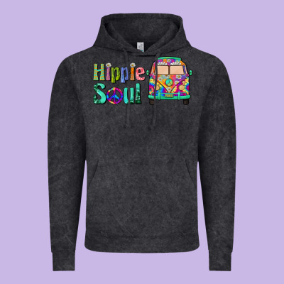 Hippie Soul Caravan Vintage Hoodie Designed By Barkaloodesign