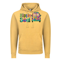 Vintage Mustard hippie soul caravan Vintage Hoodie - BarkalooDesign