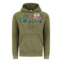 Vintage Olive hippie soul caravan Vintage Hoodie - BarkalooDesign