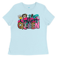 Baby Blue crafting queen Ladies Tee - Zillion Design Studio
